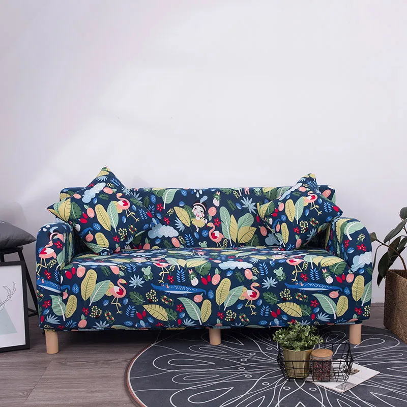 

Floral Pattern Sofa Cover Elastic Stretch Universal Sofa Slipcover Sectional Throw Couch Corner Cover for Furniture Armchairs