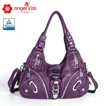 

Angelkiss Designer Women Handbag Female PU Leather Bags Handbags Ladies Portable Shoulder Bag Office Ladies Hobos Bag Totes
