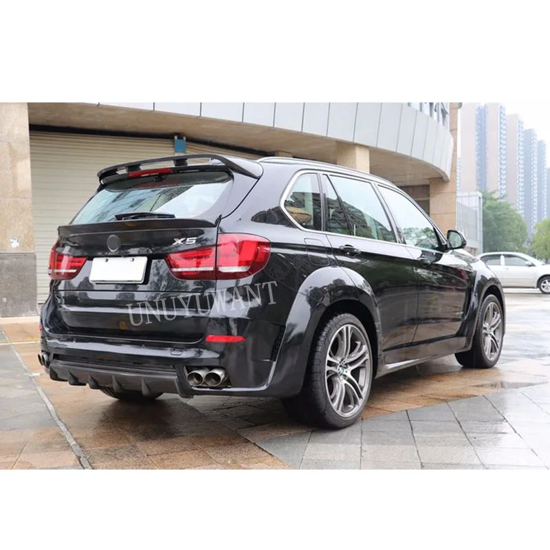 Для BMW F15 X5 2015 2016 2017 2018 углеродное волокно внешний задний спойлер на крышу багажник