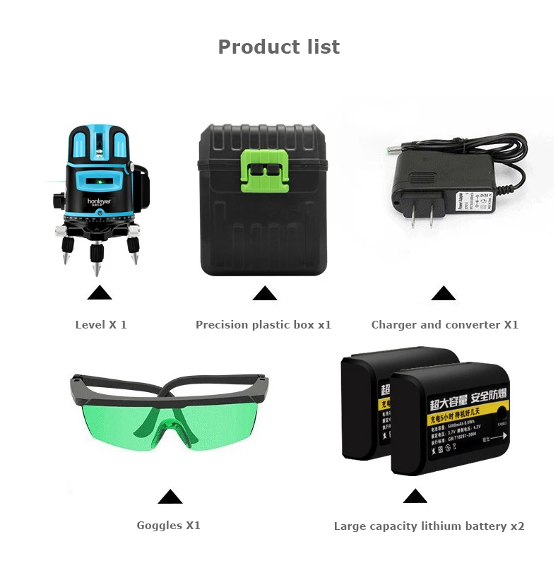 

Infrared spirit level green light laser leveling instrument high precision glare 2 line 3 line 5 line cast line measure tools