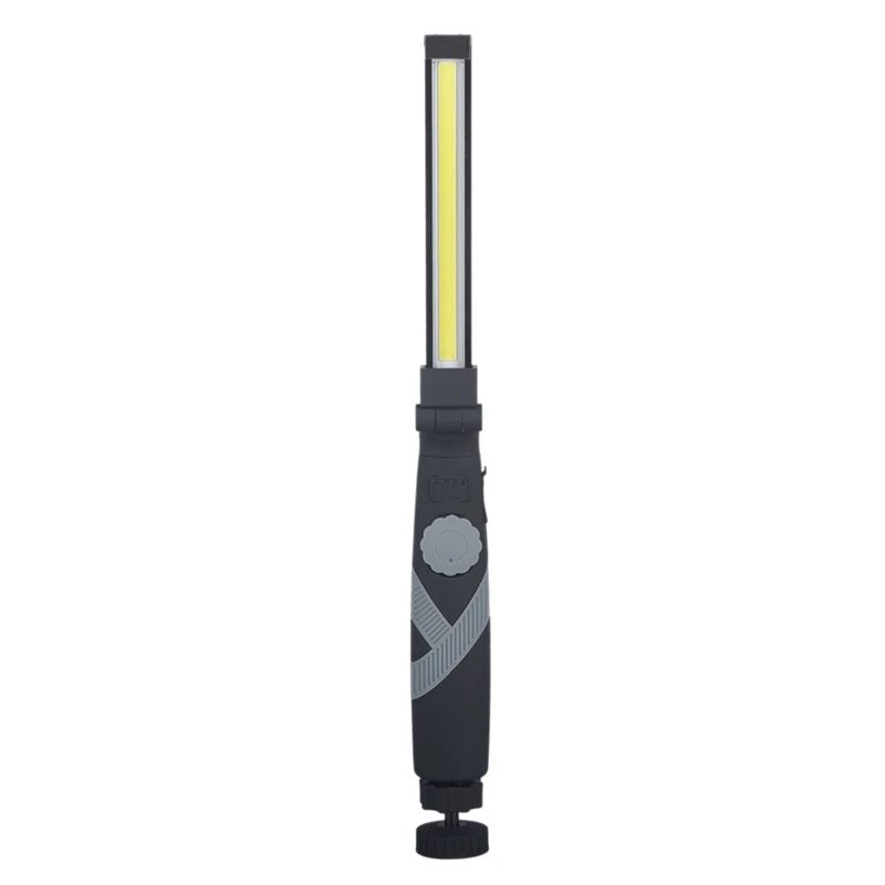 

180 Degree Portable COB Flashlight Work Light Rechargeable Magnetic Hanging Hook Lamp Camping Car Repair Bar Flashlight