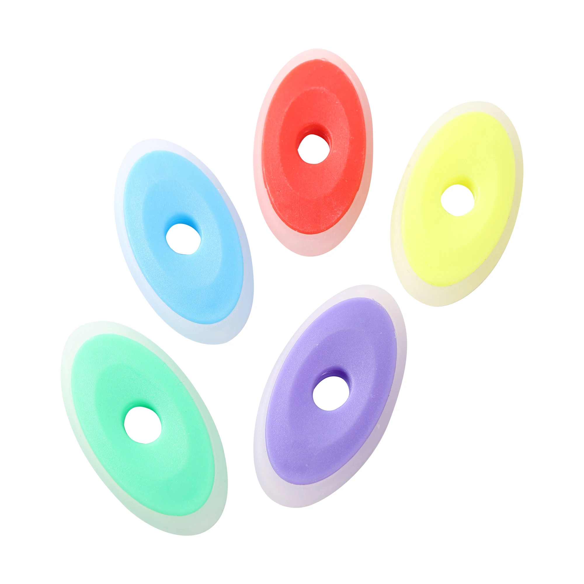 

5Pcs/Set Neutral Erasable Pen Special Rubber Color Oval Eraser for Erasable Gel Pen Correction Supplies School Office Stationery
