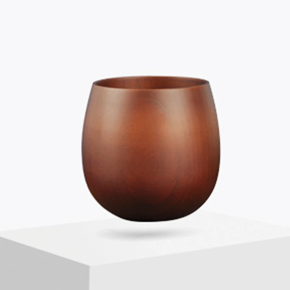 200ml Big Belly Beer Tea Coffee Milk Water Cup Jujube Wooden Bar Pub Drinkware
