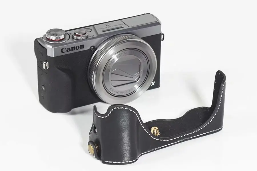 Чехол для камеры из искусственной кожи для Canon G7X Mark III gsxxiii G7X3 Половина корпуса чехол для камеры Сумка черный коричневый кофе