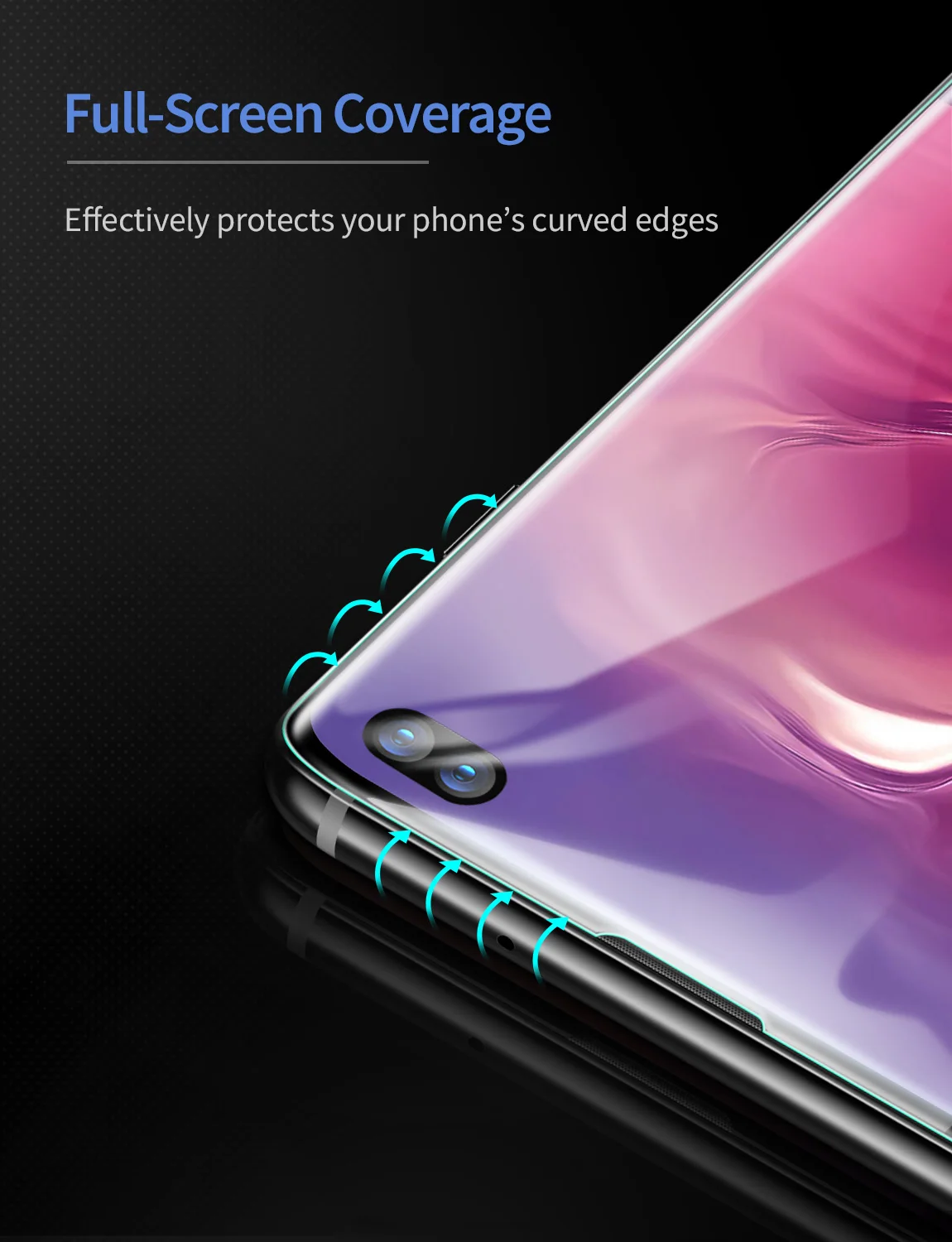 2 шт./лот ESR Защита экрана для Samsung Galaxy S10 полное покрытие мягкая TPU кристально