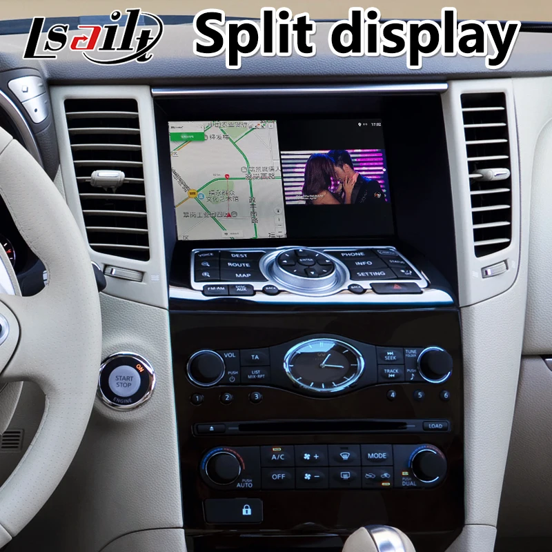Lsailt Android Carplay интерфейс для Infiniti FX37 2008-2012 год с wifi Waze Youtube gps навигация