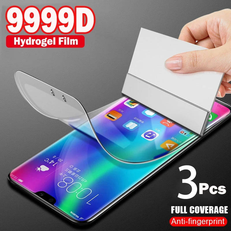 3Pcs Hydrogel Film HD Screen Protector For Google Pixel 6 5 4 3 PRO 3A 4A XL 5G Full Cover Anti-fall Explosion Proof Protective | Мобильные
