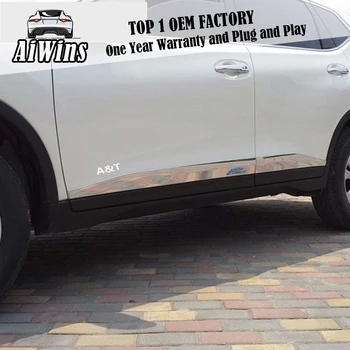 

Aiwins Chrome Body Side Door Molding trim Trims For 2014 2015 2016 X-Trail high quality chrome stickers trim car styling 4 pcs