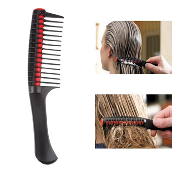 

Red heart roll comb anti cross knot hairdressing comb modeling texture wide tooth comb hairdressing tool