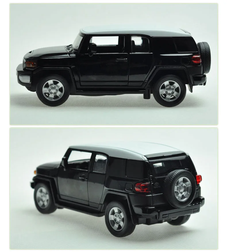 1:32 моделирование Toyota FJ Cruiser SUV модель игрушечного автомобиля из сплава оттягивание детские игрушки Лицензионная коллекция подарок внедорожник дети