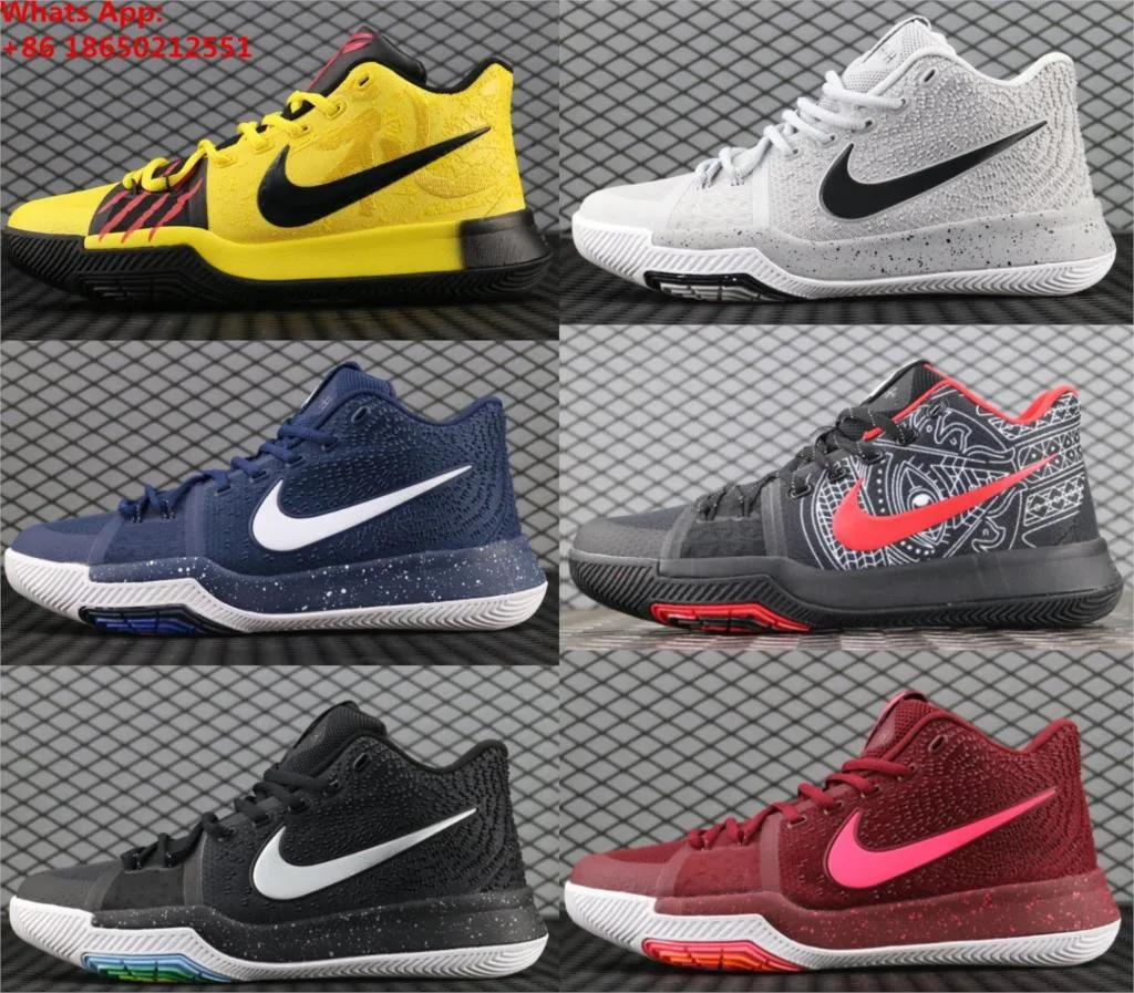 Kyrie 3 Брюс Ли обувь Классическая Баскетбольная обувь Mamba менталитет фирменная обувь спортивные кроссовки