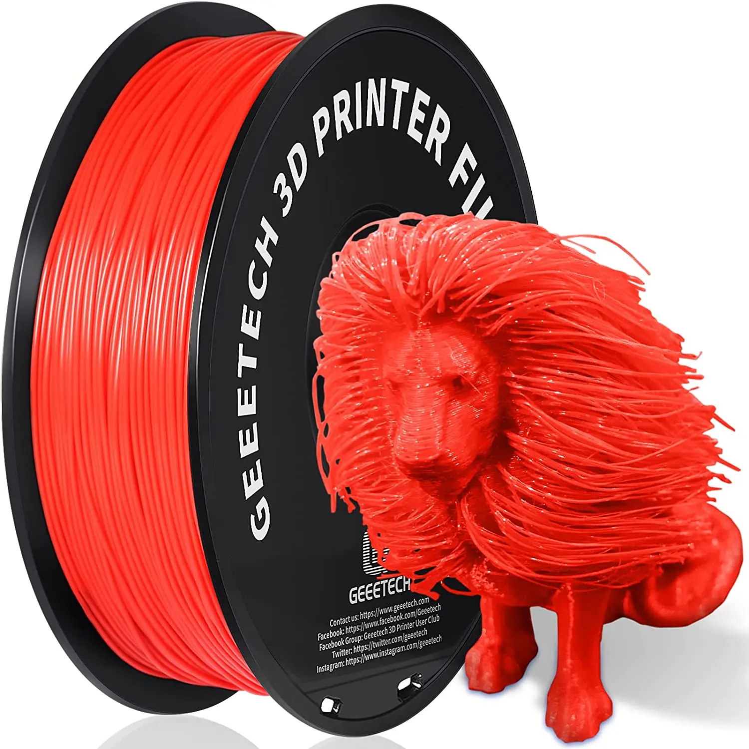 Geeetech 3d printer Filament Silk PLA PETG ABS 1kg 1.75mm Precise diameter ,Tangle-Free, 3D Printing Materials, Vacuum pack polystyrene 3d printing 3D Printing Materials