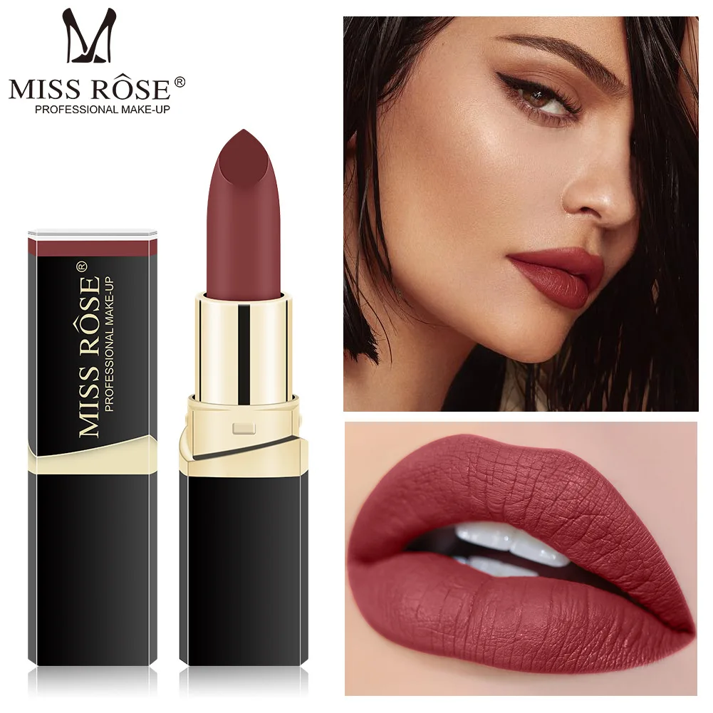 MISS ROSE1 шт Сексуальная губная помада вампира матовая водостойкая бархатная губная помада 18 цветов сексуальный красный Пигмент Макияж матовая губная помада Красота