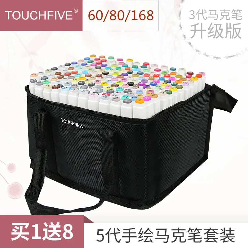 

Touchfive 30/40/60/80/168Color Art Markers Sketch Set Double Head Pen marker For Manga Design School Art Supplies