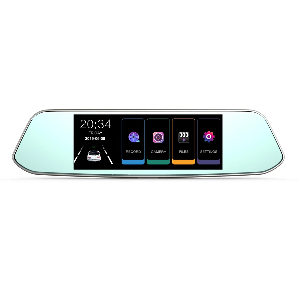 

Car DVR Camera Dual Lens 7Inch Full HD 1080P Touch Screen Rearview Mirror Dash Cam Nightshot Driving Recorder Reverse Camera