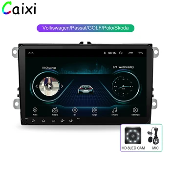 

CAIXI 9'' Car radio GPS Navigation Android8.1 multime Player for VW Volkswagen SKODA GOLF5 Golf6 POLO PASSAT B5 B6 JETTA TIGUAN