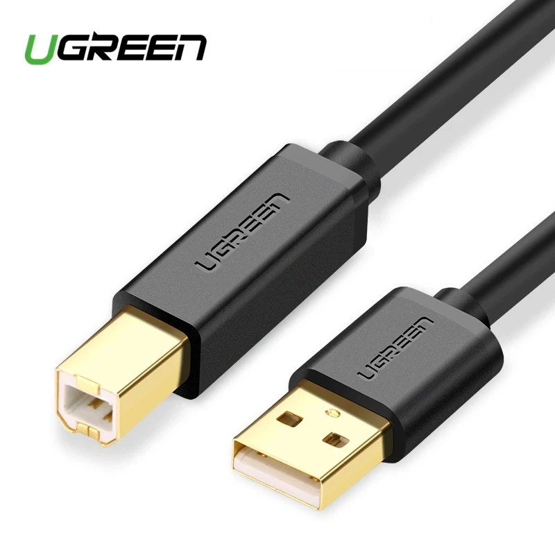 USB кабель Ugreen Type B 2 0 3 для принтера этикеток Canon Epson HP ZJiang DAC принтер|Кабели передачи