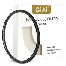 Giai Cinema Grade Camera Lens Pro Black Soft Mist Diffusion Filters 1/8 1/4 1/2 1 Gear 82 77 72 67 62 58 55 52 49 46 43 mm
