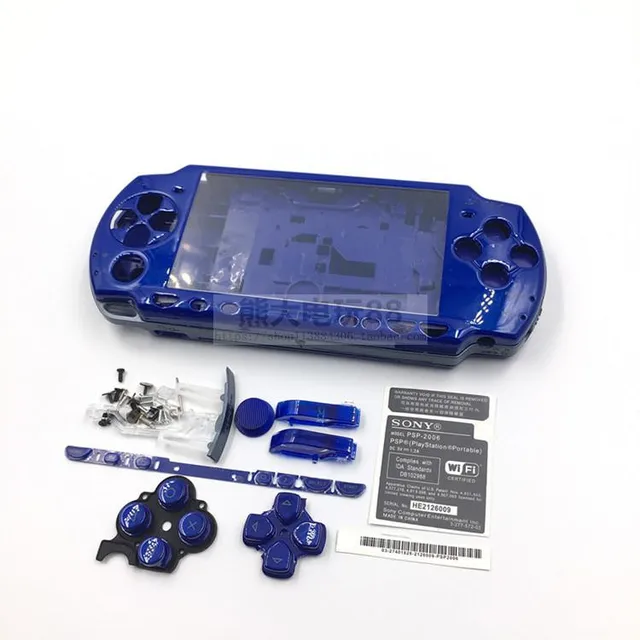 Funda protectora transparente para consola de juegos PSP 2000 3000,  elegante carcasa protectora con soporte de película, evita resbalones, a  prueba de