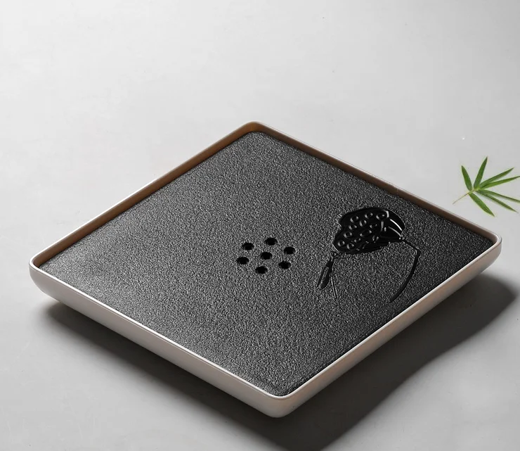 

Modern Simple Melamine Bamboo Water Tea Ceremony Container Storage Tray Tea Set Vintage Teapot Tea Ceremony Accessories LF518