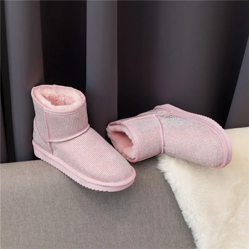 MORAZORA new arrive high quality ankle boots winter keep warm snow boots comfortable flat heel round toe women boots
