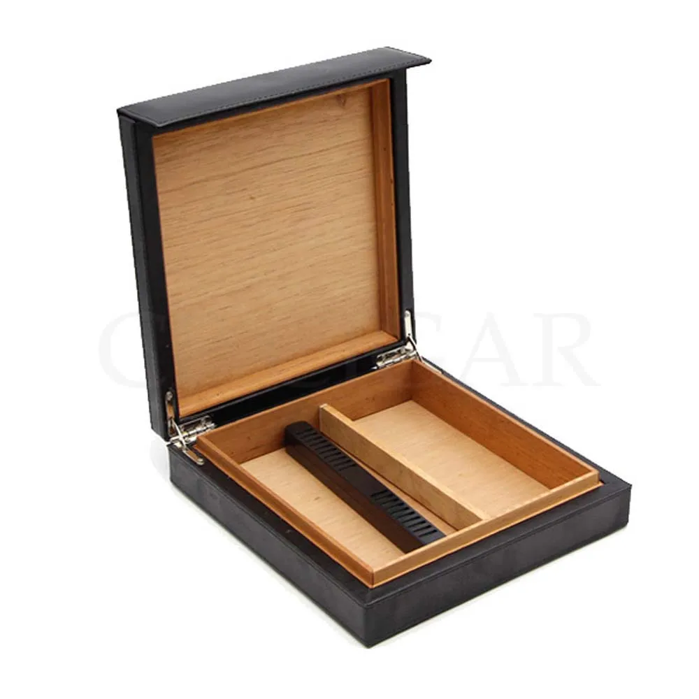 

GALINER Cedar Wood Cigar Humidor Travel Cigars Box Leather Portable Humidors Storage Cohiba Cigar W/ Humidor Humidifier