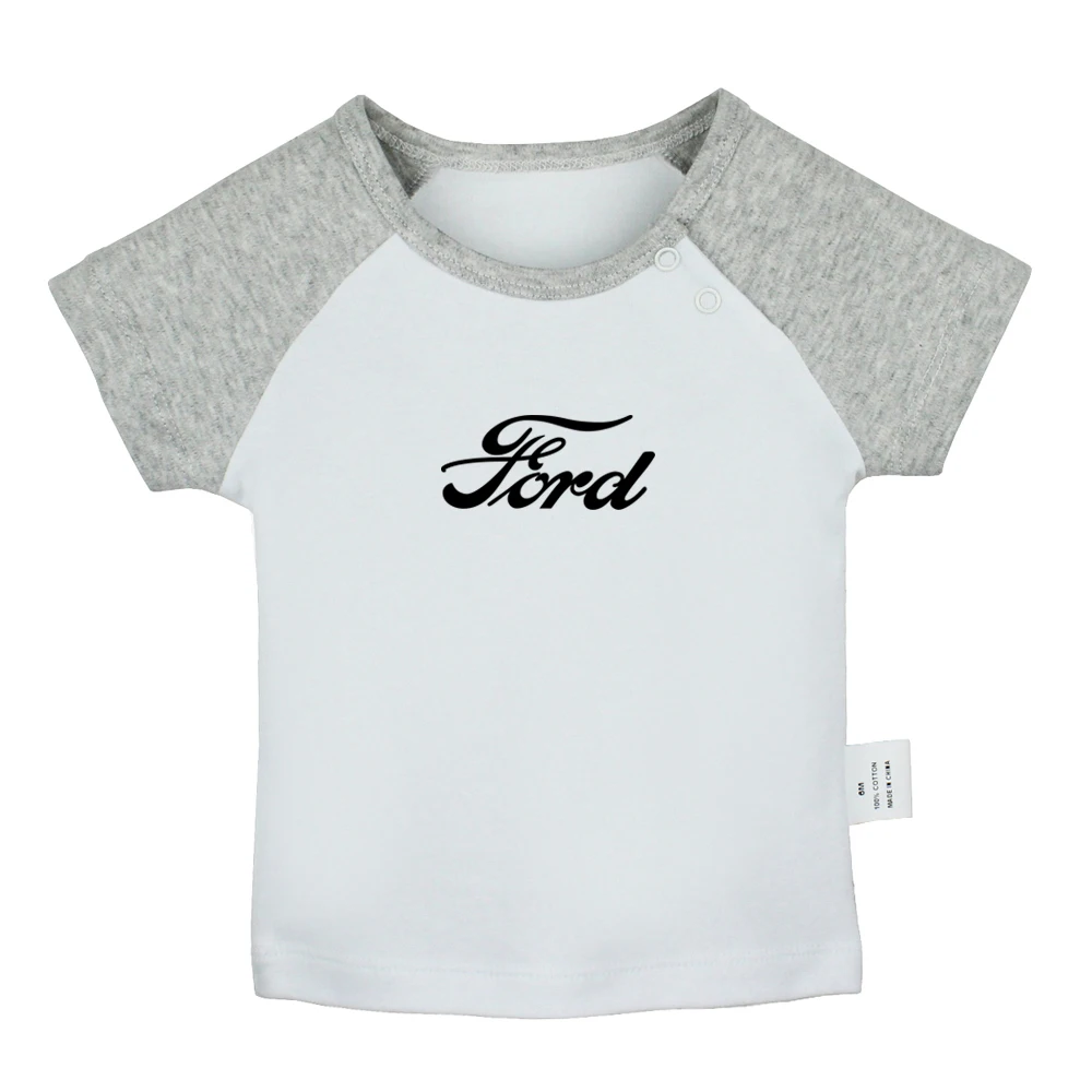 BLACK SABBATH/футболки для новорожденных мальчиков и девочек с надписью «Ford Mustang» и надписью «CAR»; футболки с короткими рукавами для малышей - Цвет: JcBabyYCG721D