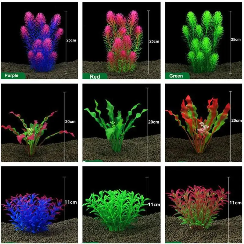 Beautiful Plastic Aquarium Plants Decoration Plantas Artificial Wonder Fish Plant Accessories Aquario Ornament Decor