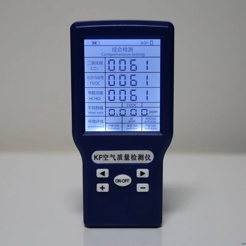 CO2 ppm метров TVOC HCHO AQI детектор углекислого газа анализатор переносной тестер качества воздуха