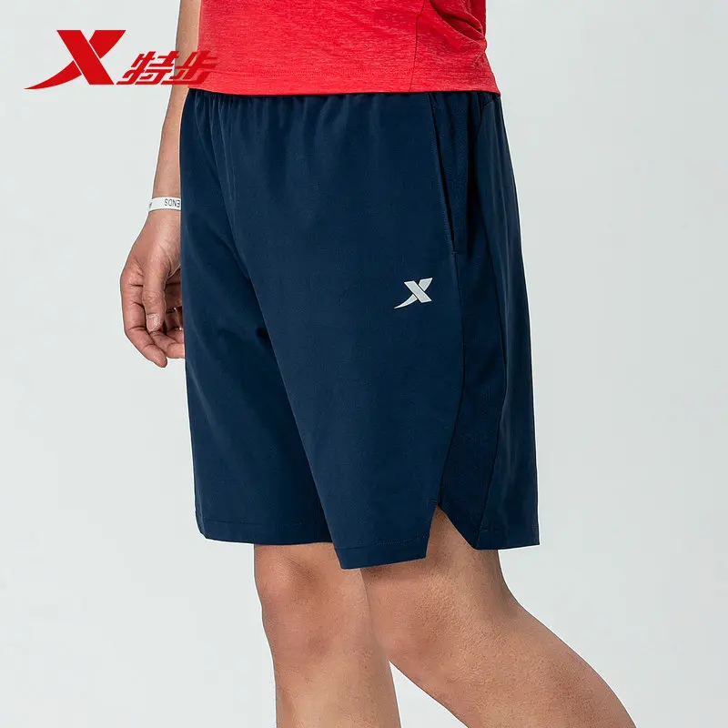 Xtep, осенние спортивные шорты, мужские спортивные брюки, мужские короткие штаны, шорты для бега, тканые дышащие 881229679121