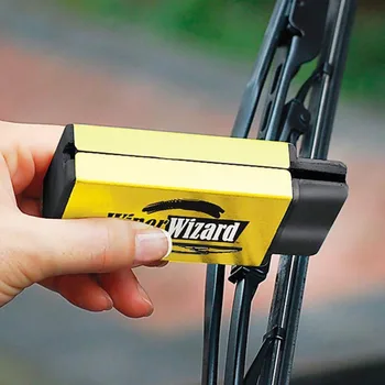 

Car-Styling Wiper Cleaning Brush Car Windshield Wiper Wizard Blade Restorer with 5pcs Wizard Wipes Van Windscreen Cleaner