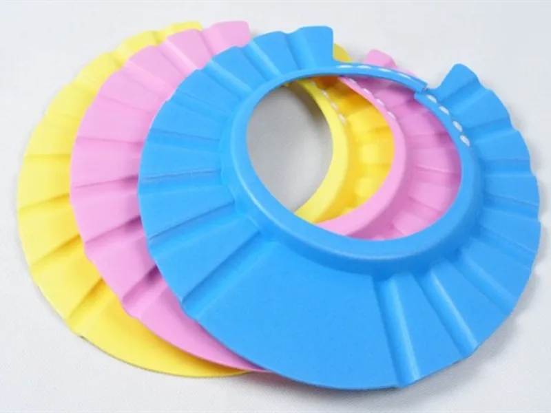 Bathing Shower Newborn Baby Kids Safety Protecting Shield Baby Soft & Adjustable Toddlers Hair Wash Washing Cap Hat Shampoo