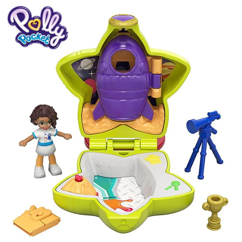 Polly Pocket Kid Toys Teeny Tot Nursery Collection Funny Theme Mini Cute Doll Toy With Beauriful Box FRY29 Gift Carry On Dolls - Цвет: GCN09