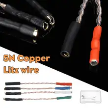 4 шт./компл. 5 см Hi-Fi 5N медные провода Litz клемма провода кабель Универсальный-шпильки поворотный Phono корпус