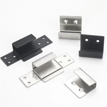

2pcs/lot Stainless Steel Hanging Hook Code Ceramic Tile Display Buckle U-shape Corner Brackets Joint Fastener Wall Support