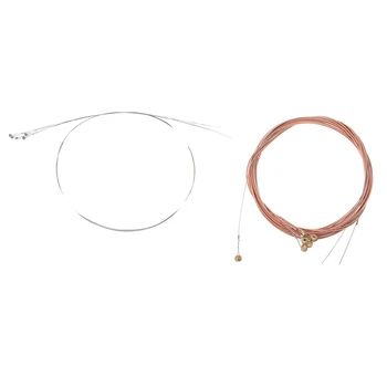 

5 Pcs Silver Tone Steel Strings E-1 for Acoustic Guitar with Guitar String Guitar Strings Acoustic Steel Alice A206-1