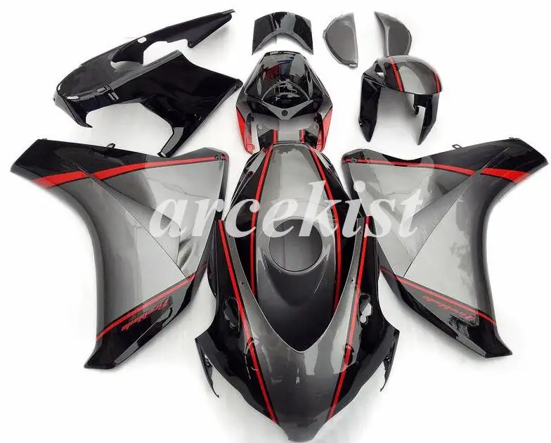 Литьевая Форма ABS мотоцикл Обтекатели наборы Подходит для CBR1000 CBR1000RR 08 09 10 11 2008 2009 2010 2011 красный черный серый