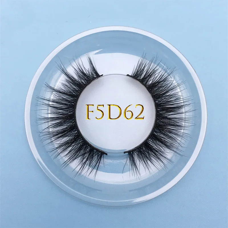 F5D62 Пользовательские коробки MIKIWI 24 стиля 5D ручной работы натуральные Толстые Длинные Накладные ресницы Cuelty бесплатно драматический роскошный макияж 5D норковые ресницы - Цвет: F5D62