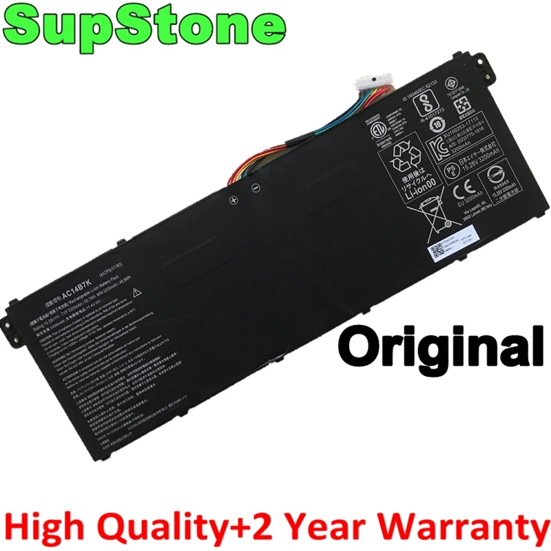 

SupStone New AC14B7K 41CP5/57/80 Laptop battery For Acer Spin 5 SP515-51GN,Swift SF314-52,314-54 Nitro 5 SPIN NP515 N17W7 N17P3