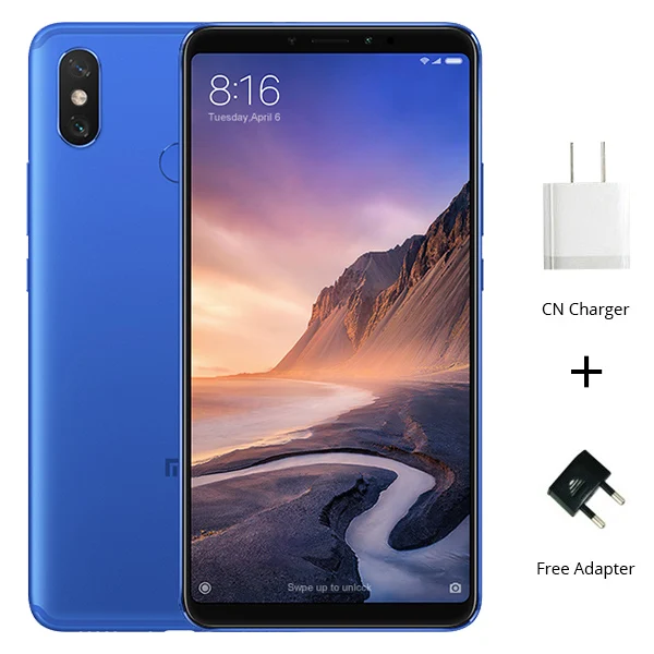 6GB 128GB Blue Глобальная ПЗУ Xiaomi Mi Max 3 4 Гб 64 Гб/6 ГБ 128 Гб Смартфон Snapdragon 636 Восьмиядерный 6," 2160x1080 полный экран Двойная камера 5500 мАч - Цвет: 6GB 128GB Blue