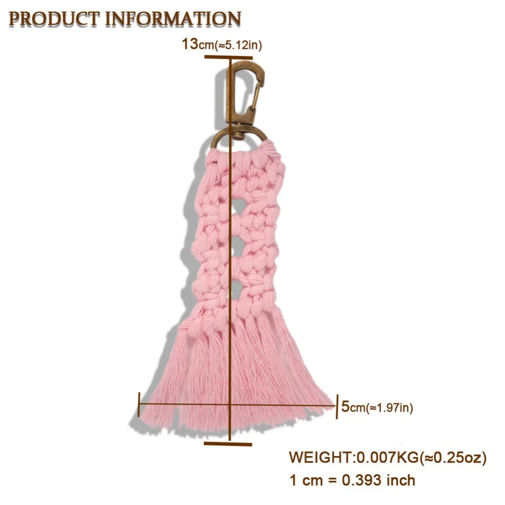Dvacaman брелок с кисточкой макраме брелок кольцо для ключей брелок для дам ручной работы на заказ брелок для ключей сумка Шарм Подарки для женщин