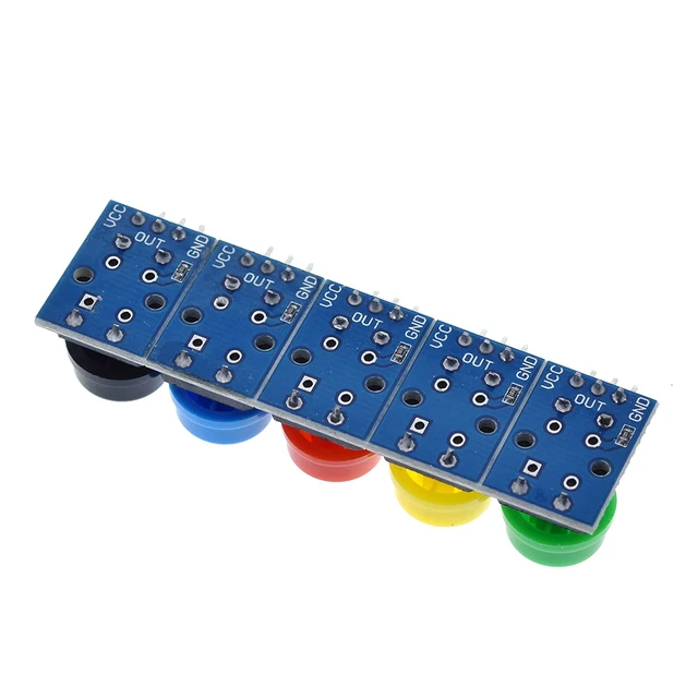 5pcs 12X12MM Big key module Big button module Light touch switch module with hat High level output for arduino or raspberry pi 3 - Image 5