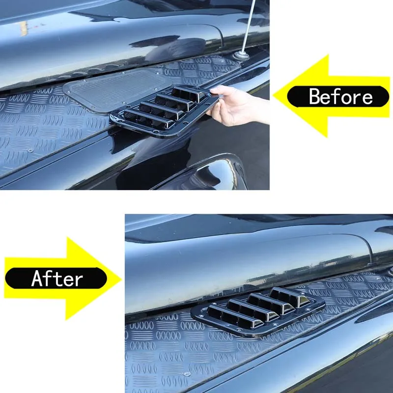 Car Front Engine Hood Bonnet Vents Hood Car Accessory hood vents 1 Pair