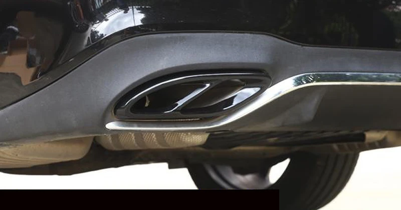 Подходит для Mercedes-Benz CLA C117 14-19/c-класс W205 15-19/GLC X253 16-19/B-класс W246 15-18 задний глушитель трубы крышка 2 шт
