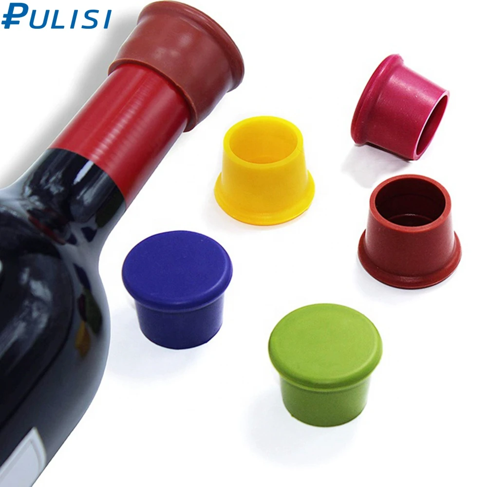 Silicone Corks Cover Reusable Wine Beer Bottle Cap Stopper Home Bar Sealer 