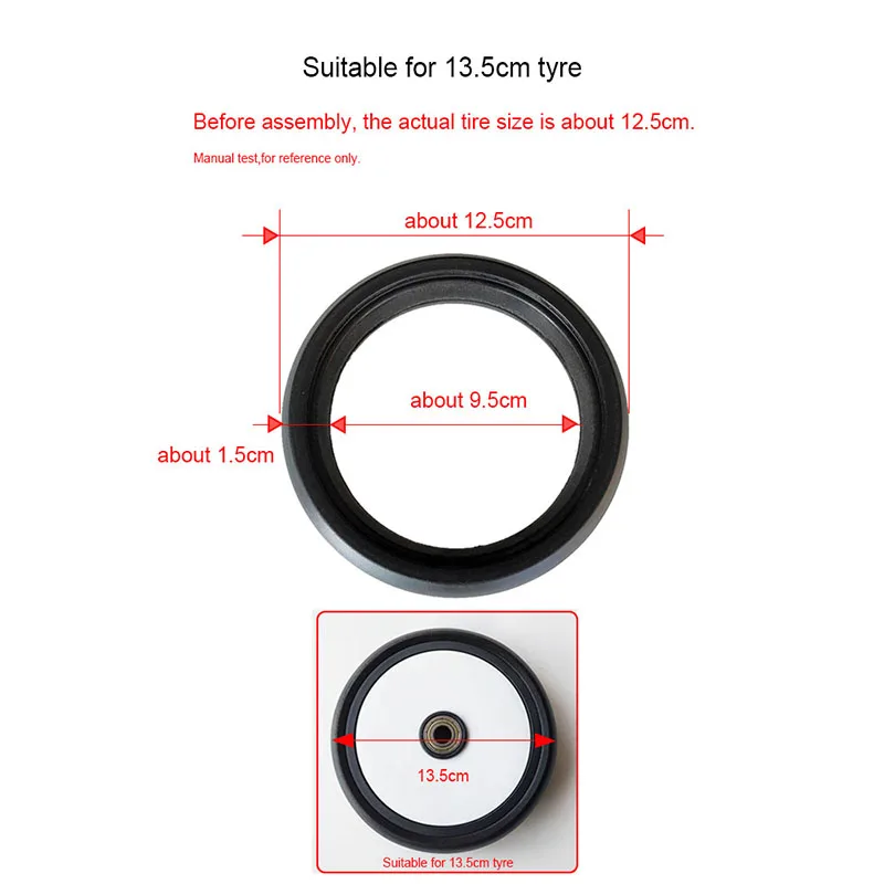 Tyre Cover for Stroller Wheels Bebe Accessories Front Back Wheel for Yoya YoyaPlus Tianrui Babalo Tire 13.5 and 15CM baby stroller wheel cover