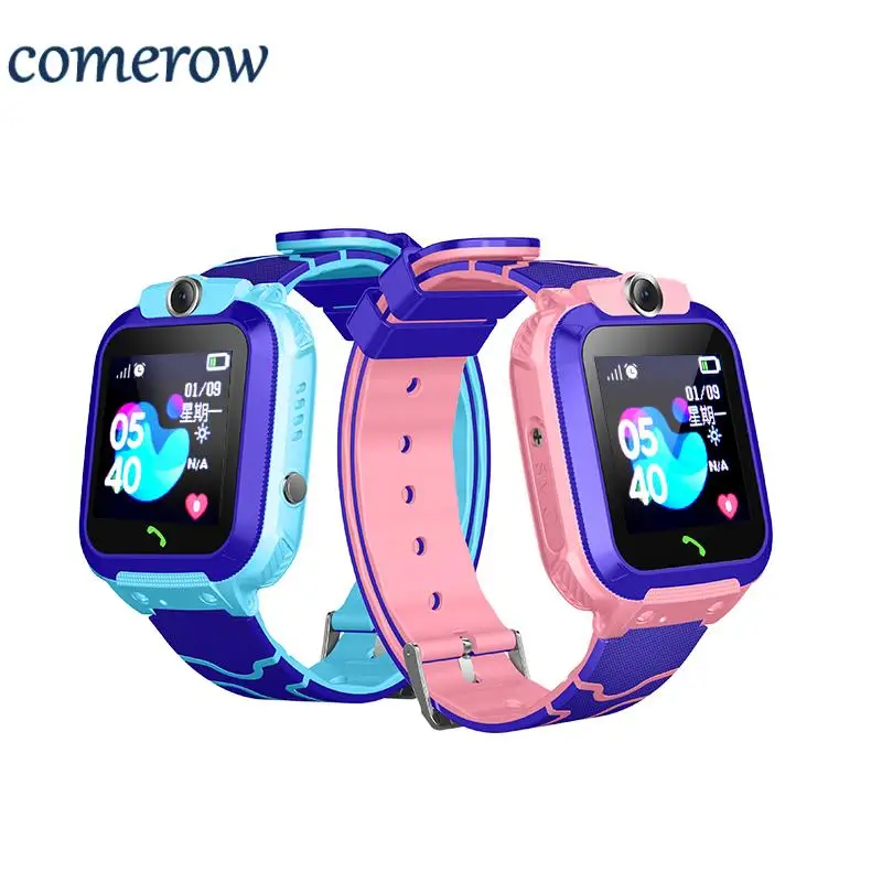 

Childrens Kids Digital Smart Watch Touch Screen LBS Position Tracker Voice Monitoring Phone Sports LED For Kids Safety Protect