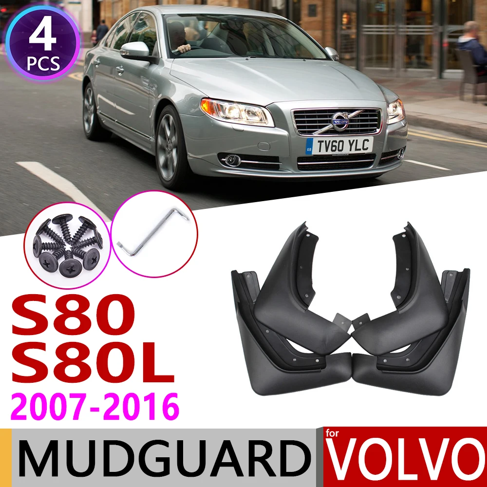 Car Mudflap for Volvo S80 S80L 2007~2016 Fender Mud Guard Flaps Mudguard Accessories 2008 2009 2010 2011 2012 2013 2014 2015