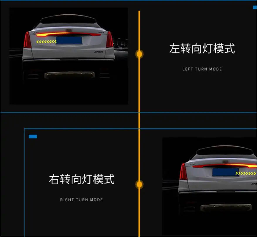 2018y автомобильный бампер задний светильник для cadillas XT5 задний светильник автомобильные аксессуары светодиодный DRL Taillamp для cadillas XT5 противотуманный светильник