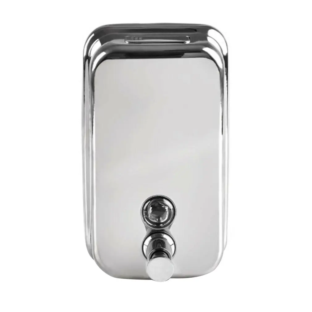 

Wall-Mounted 500Ml Stainless Steel Soap Dispenser Save More Space Pop-Up Refill Hole And Lid For Kitchen And Bathroom 1 Pcs